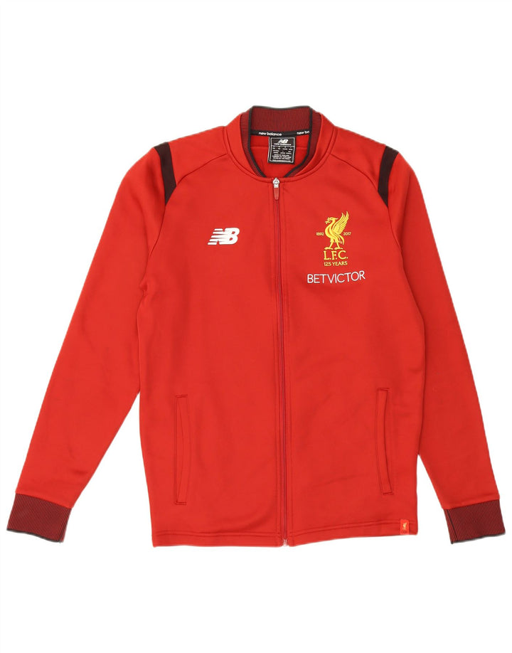 Мужской спортивный костюм New Balance Liverpool с графическим рисунком, верхняя куртка, средний красный