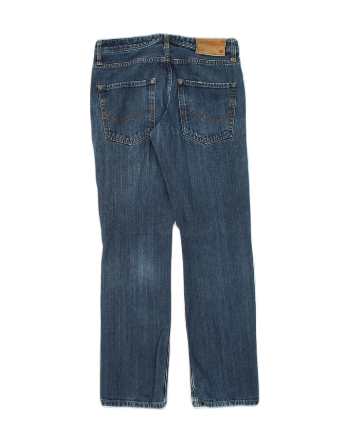 JACK & JONES Womens Regular Fit Straight Jeans W30 L30 Navy Blue Cotton | Vintage Jack & Jones | Thrift | Second-Hand Jack & Jones | Used Clothing | Messina Hembry 