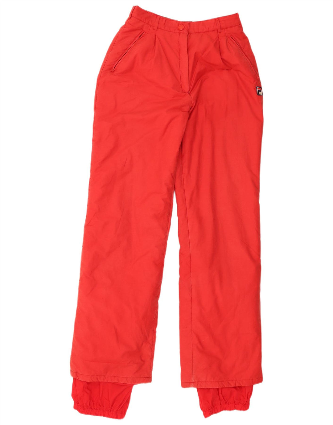 Женские лыжные брюки Fila UK 8, маленькие, красные, хлопковые