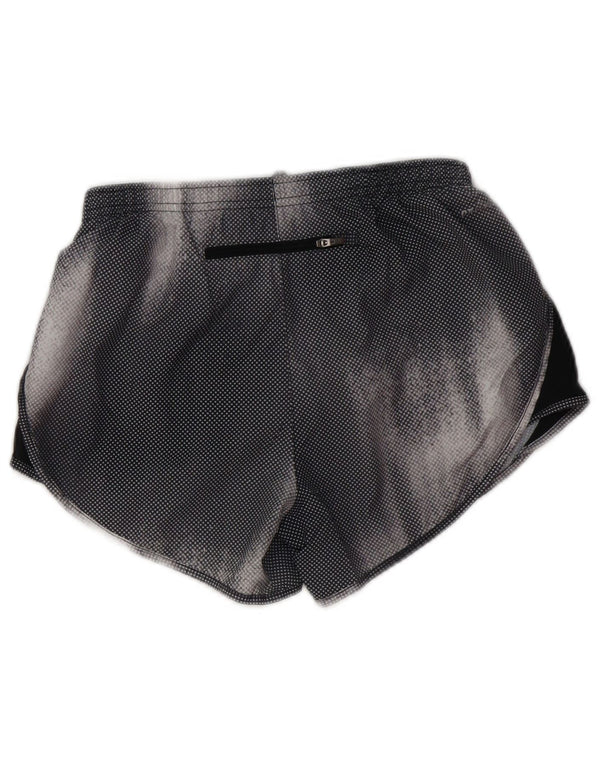 Женские спортивные шорты Nike Dri Fit UK 4 XS, черный полиэстер с геометрическим рисунком