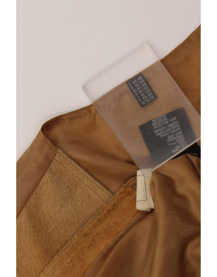 Мужской замшевый жилет VINTAGE IT 44 XS Коричневый кожаный