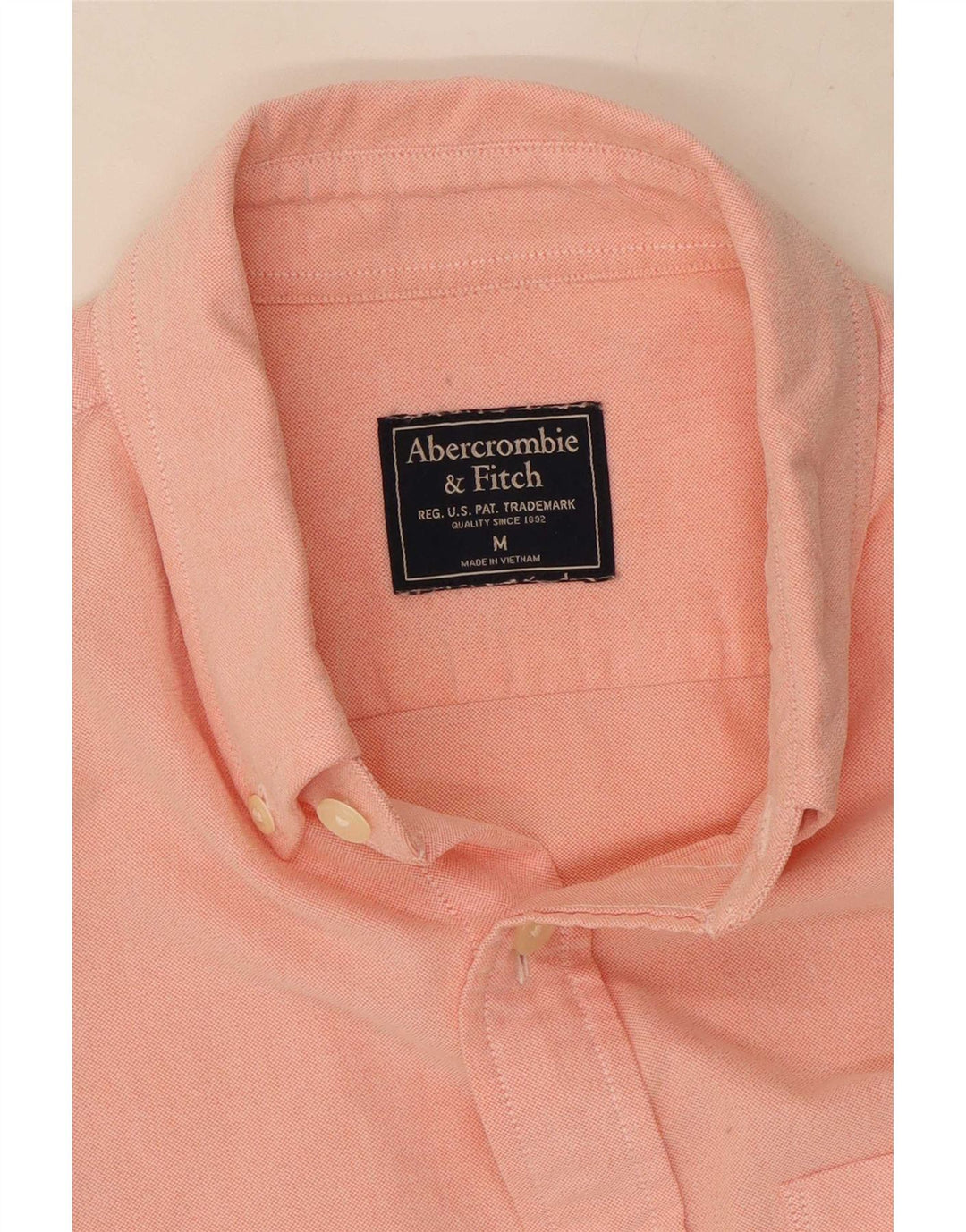 Рубашка мужская Abercrombie & Fitch светло-розовая