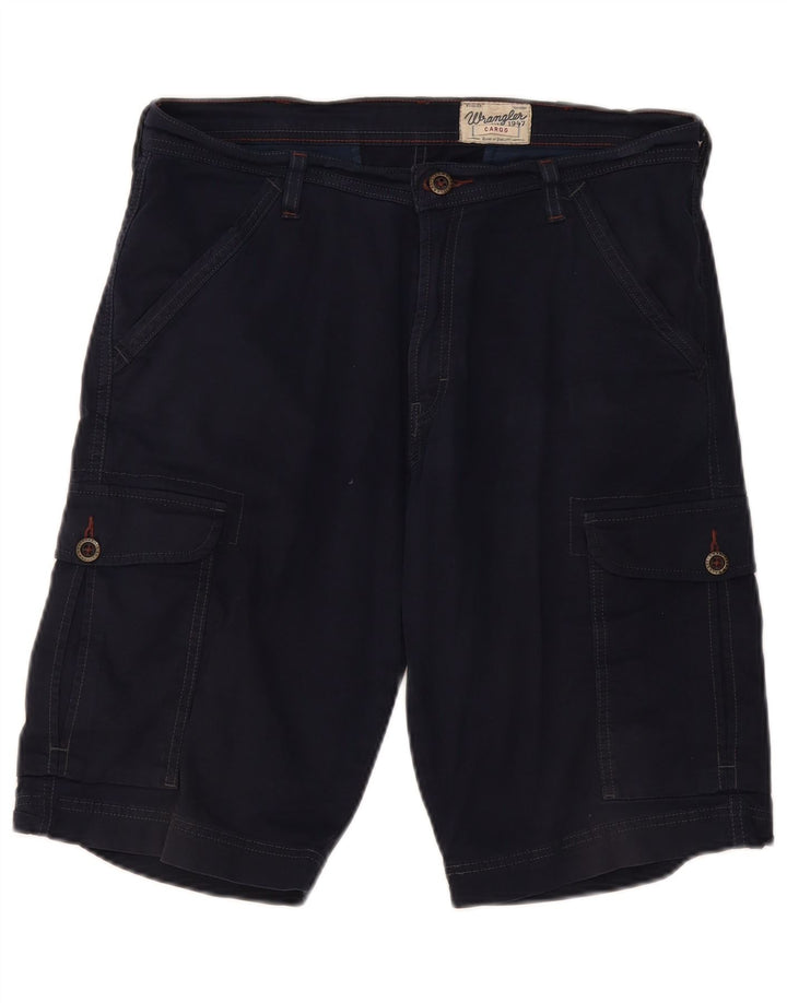 Мужские шорты-карго Wrangler W32, средние, темно-синие, хлопковые