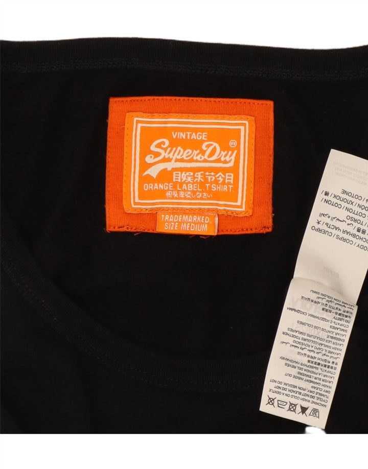 SUPERDRY Мужской жилет из хлопка среднего размера, черный