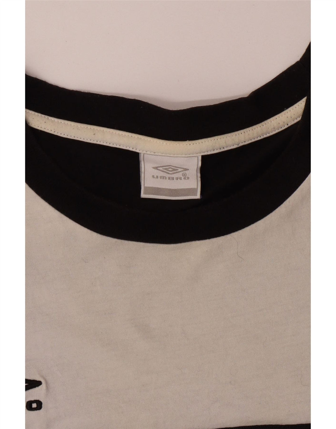 UMBRO Мужская футболка Top XL, черная, хлопок с цветными блоками