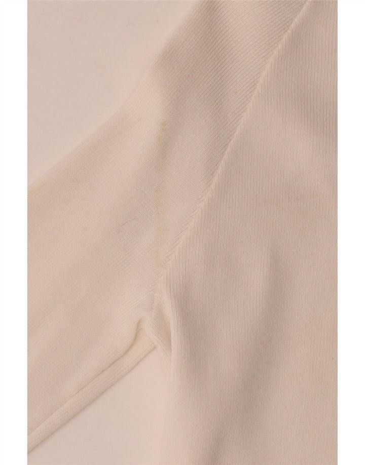Женская блузка с длинными рукавами и запахом Zara Top UK 8, маленькая, белая вискоза
