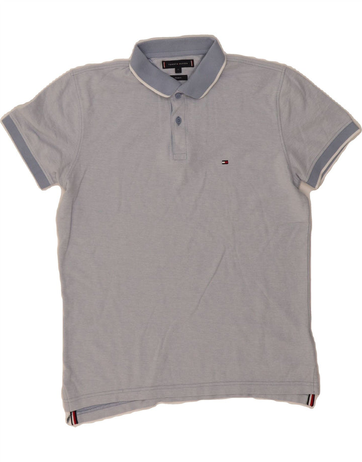 TOMMY HILFIGER Mens Regular Fit Polo Shirt Small Blue Cotton Vintage Tommy Hilfiger and Second-Hand Tommy Hilfiger from Messina Hembry 