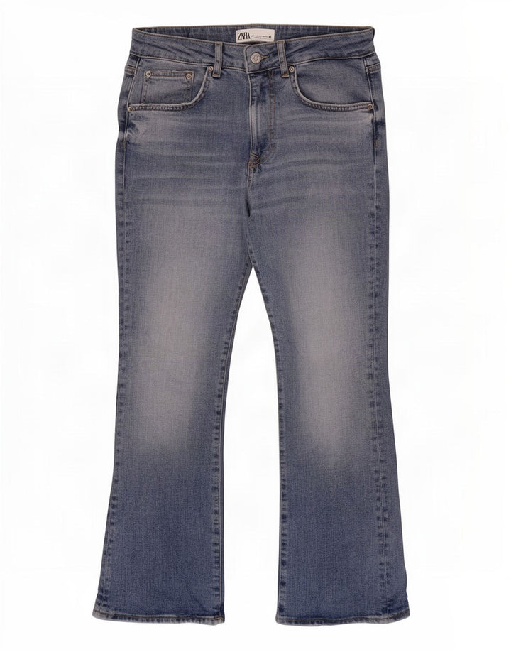 Женские джинсы Bootcut Zara EU 38, маленькие W28 L26, синие, хлопок