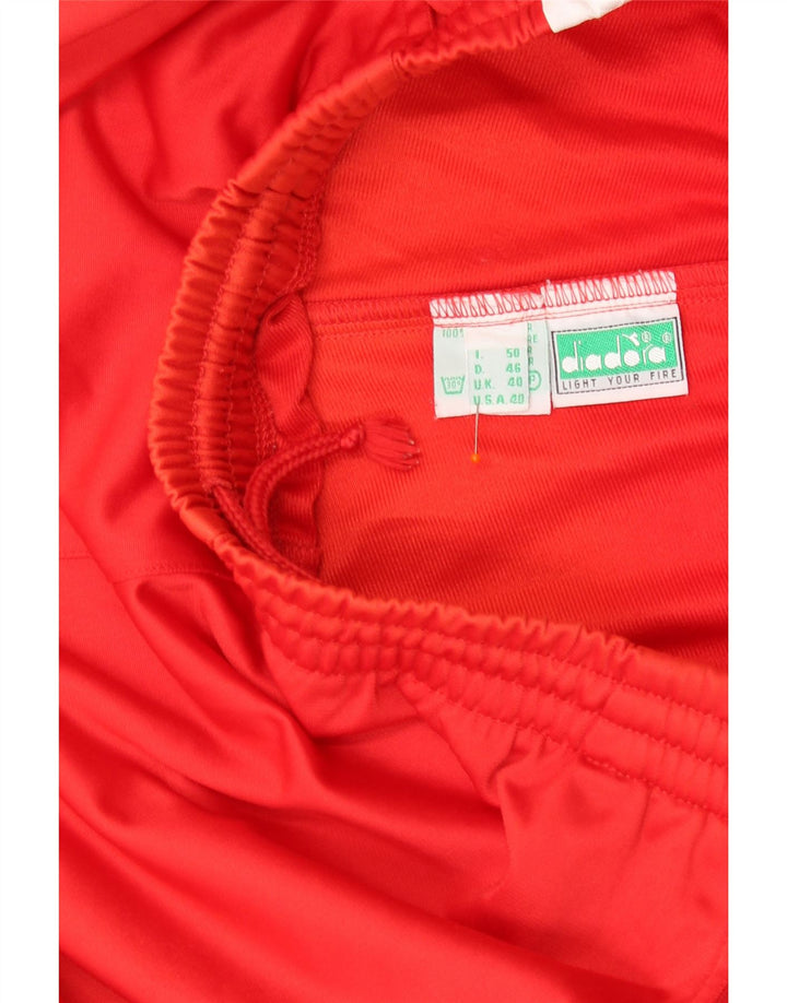 Мужские спортивные брюки DIADORA с графическим рисунком UK 40, средний красный, цветной блок