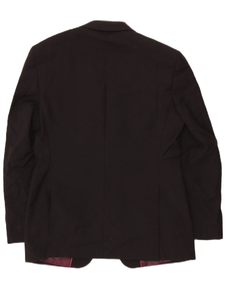 Мужской пиджак Marks & Spencer Autograph с 2 пуговицами, Великобритания 40, большой черный