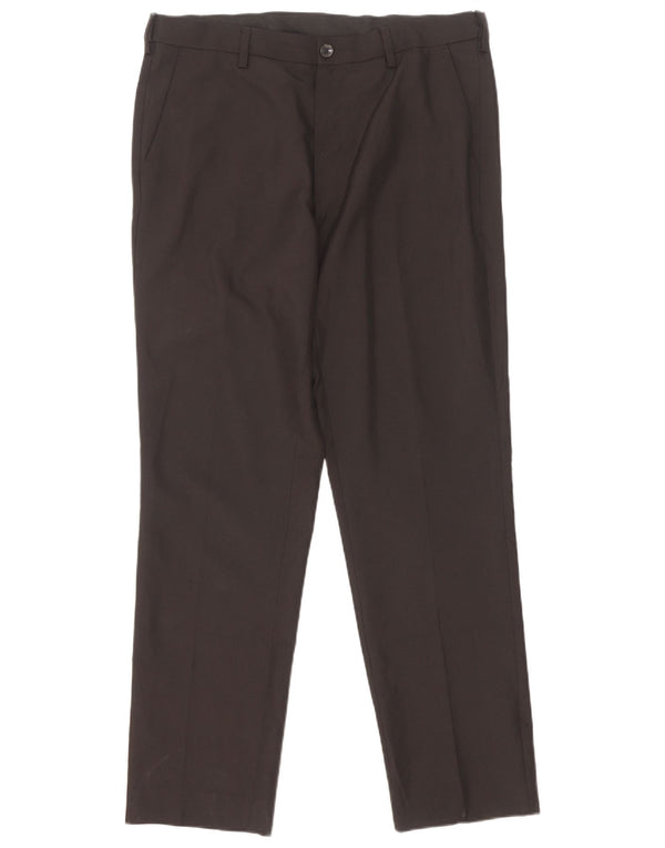Мужские прямые брюки-чиносы Marks & Spencer W34 L31 черные