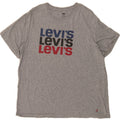 LEVI'S Womens Graphic T-Shirt Top UK 20 2XL Grey Vintage Levi's and Second-Hand Levi's from Messina Hembry 