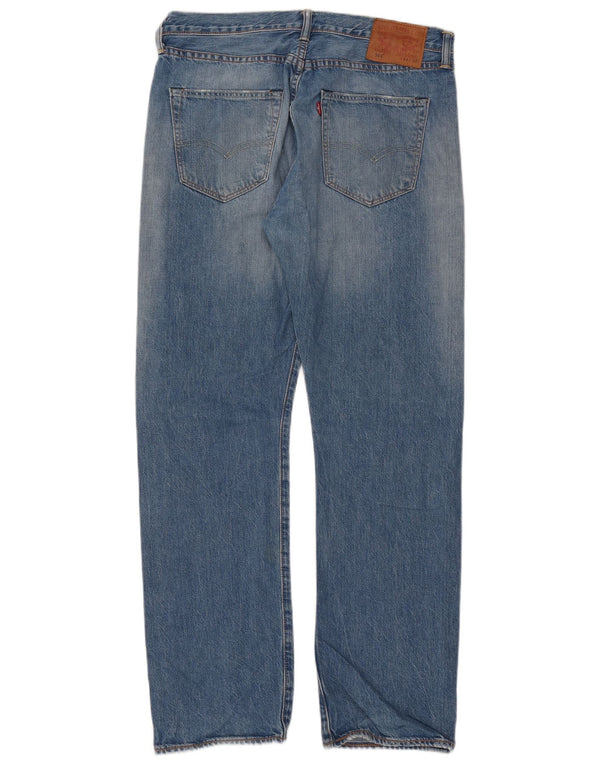 Мужские прямые джинсы Levi's 501 W34 L32 синие, хлопок