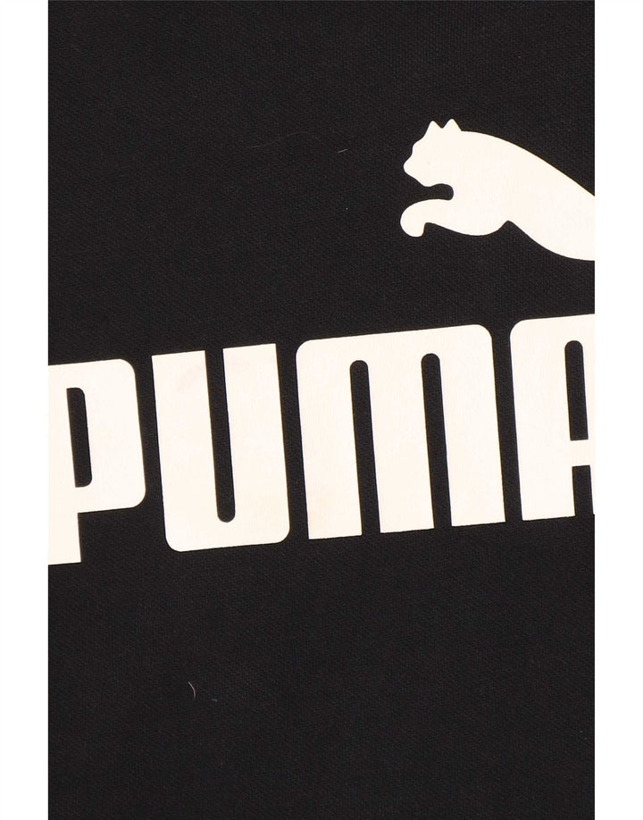 Мужской свитшот с рисунком Puma, большой черный