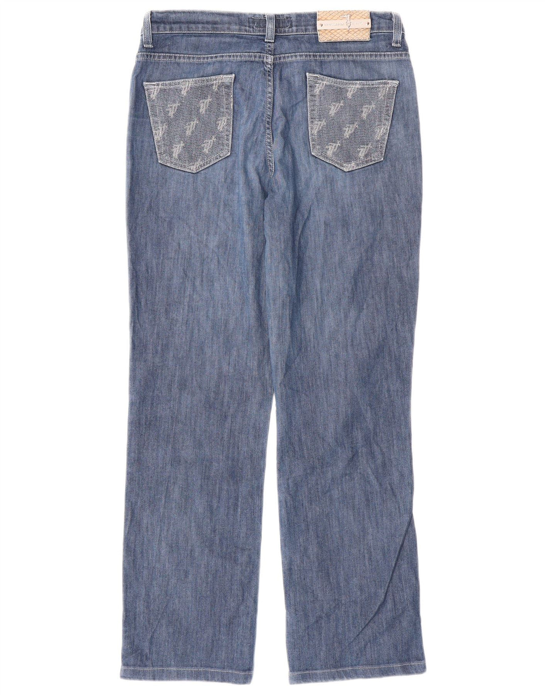 TRUSSARDI Womens Straight Jeans W29 L28 Blue Cotton