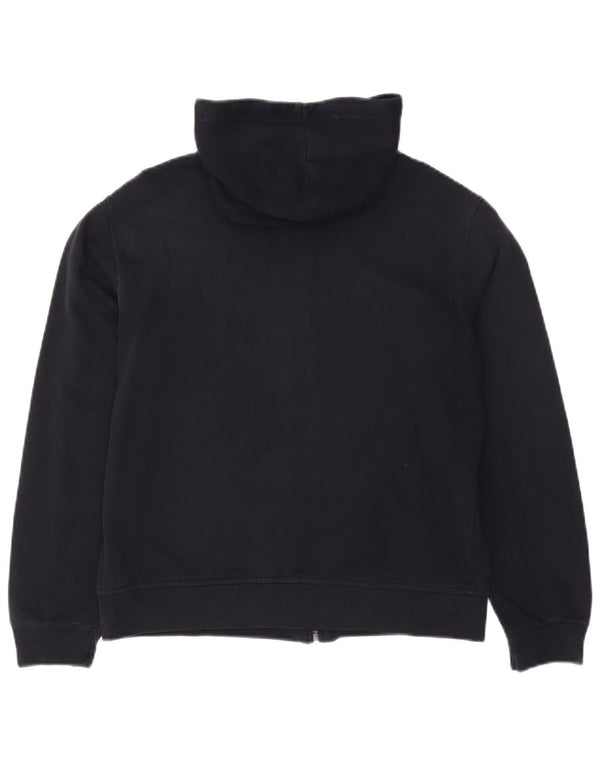 Женский свитер с капюшоном на молнии Marks & Spencer UK 12, средний темно-синий, хлопок