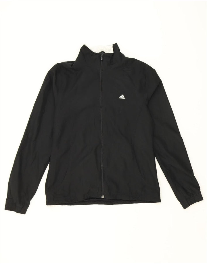 ADIDAS Mens Tracksuit Top Jacket UK 14 Medium  Black Polyester Vintage Adidas and Second-Hand Adidas from Messina Hembry 