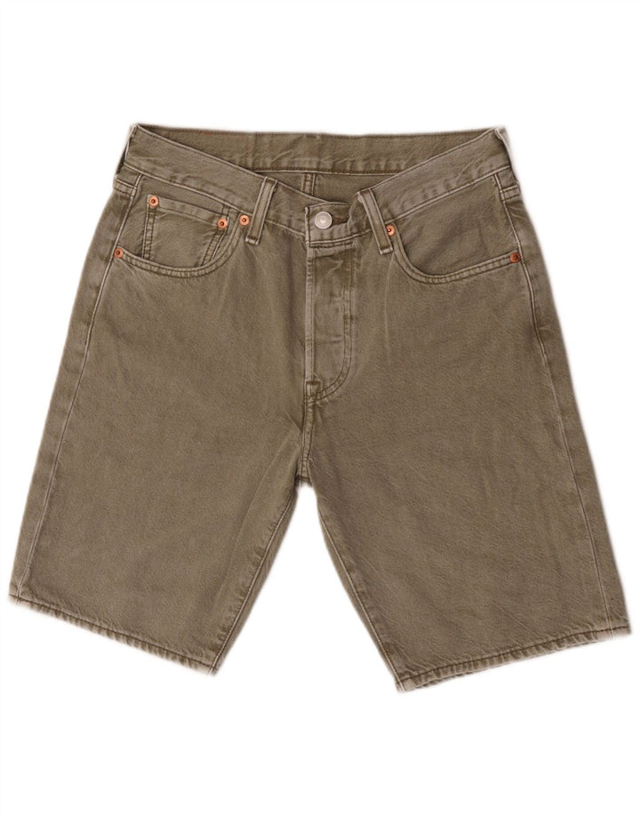 Мужские джинсовые шорты Levi's 501 W28, маленький цвет хаки, хлопок