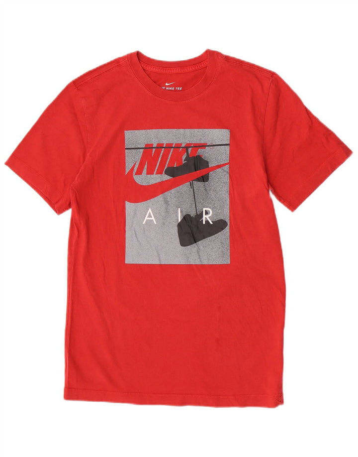 Мужская футболка с рисунком Nike, маленький красный хлопок