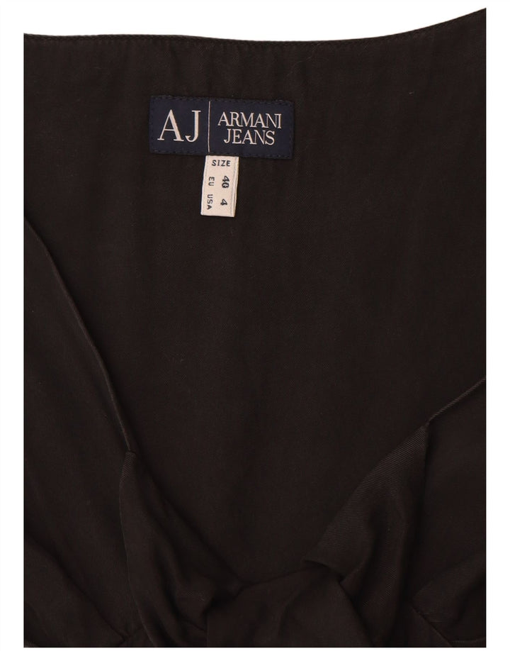 Женское платье трапециевидной формы без рукавов Armani Jeans EU 40, средний черный