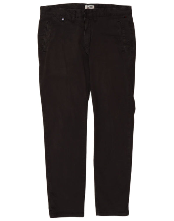 TOMMY HILFIGER Мужские прямые брюки чинос W33 L32 Серые хлопковые