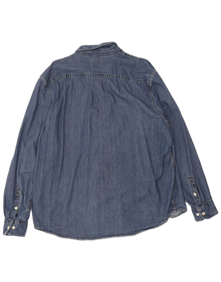 Мужская джинсовая рубашка Lee Regular Fit 2XL, синяя, хлопок