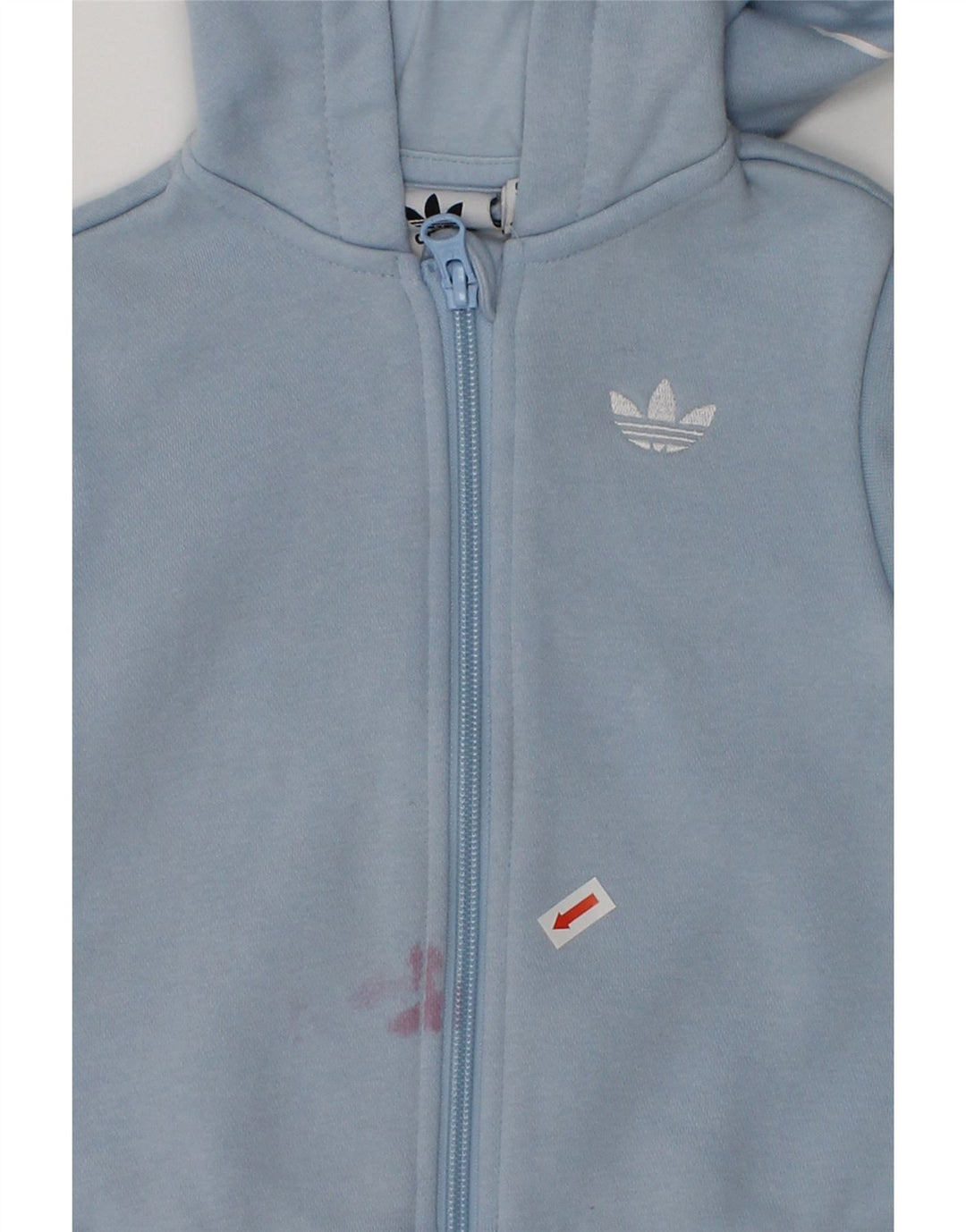 ADIDAS Baby Boys Sleeveless Zip Hoodie Sweater 9-12 Months Blue Cotton | Vintage Adidas | Thrift | Second-Hand Adidas | Used Clothing | Messina Hembry 