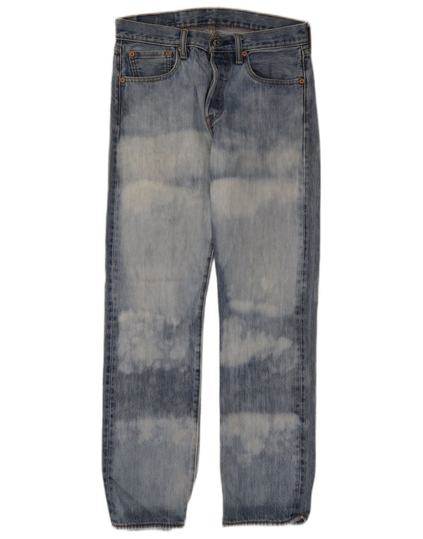Мужские прямые джинсы Levi's 501 W29 L30, хлопок синего цвета тай-дай