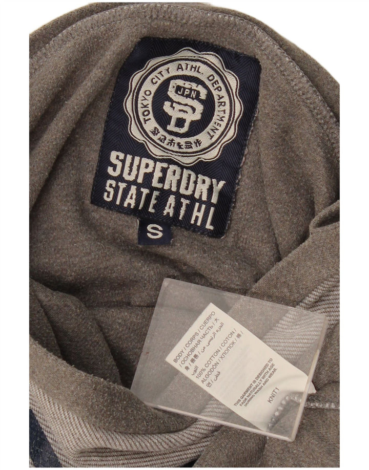SUPERDRY Женский свободный свитер с рисунком UK 10, маленький серый