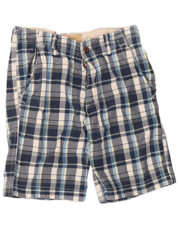 Мужские шорты чинос Hollister W32, хлопковые, средние синие в клетку