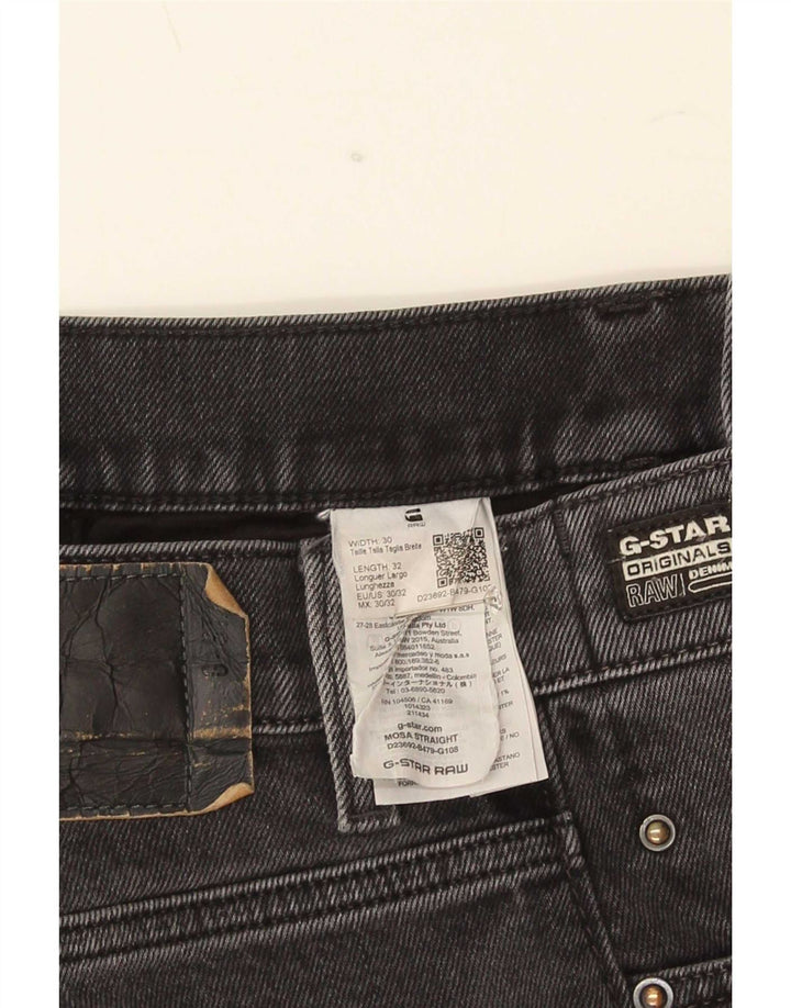 Мужские прямые джинсы G-Star W30 L32 Серые хлопковые