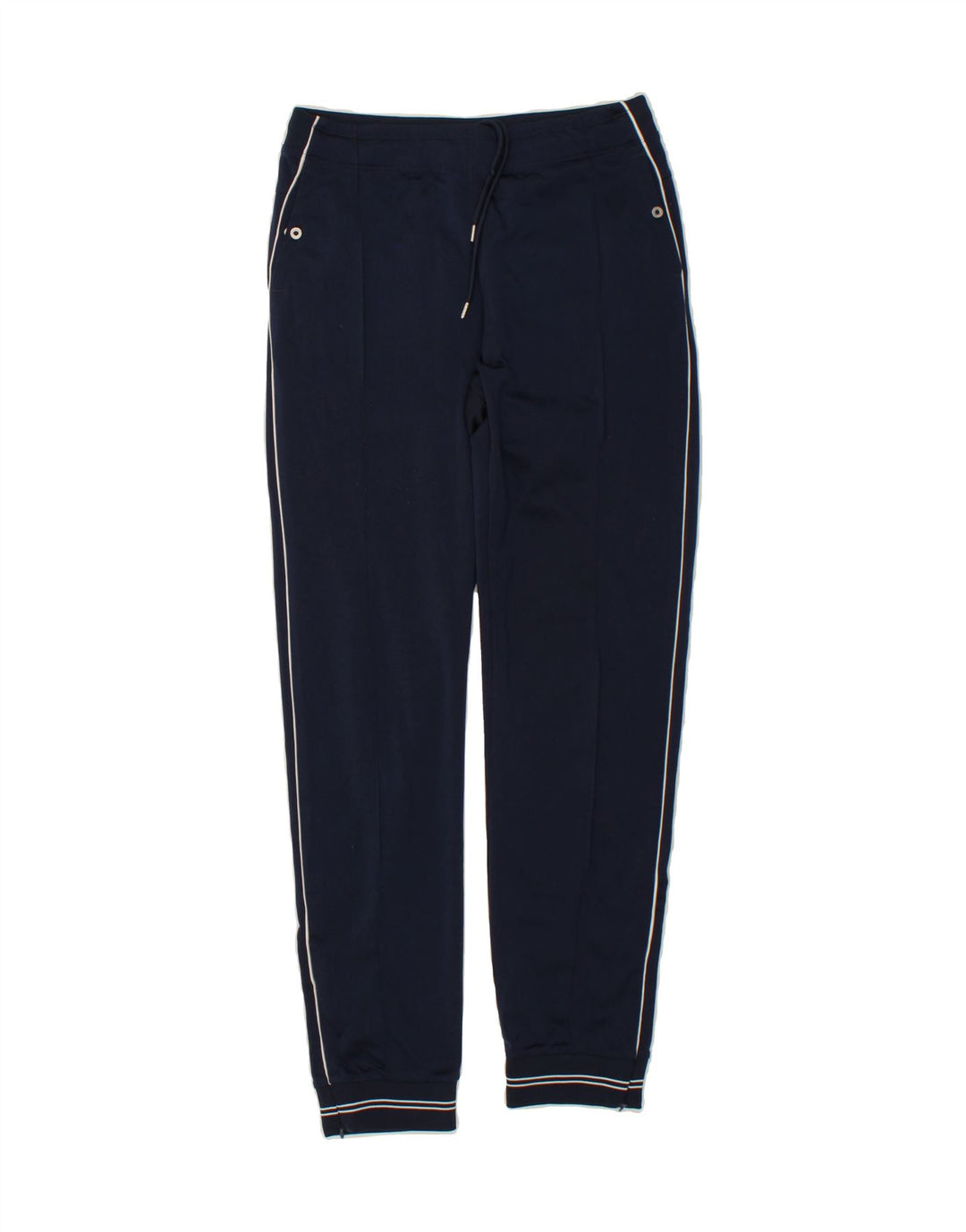 CHAMPION Womens Tracksuit Trousers UK 12 Medium Navy Blue Vintage Champion and Second-Hand Champion from Messina Hembry 