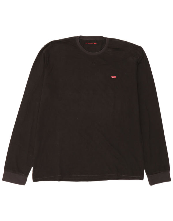 Мужской топ Levi's с длинным рукавом 2XL, черный хлопок