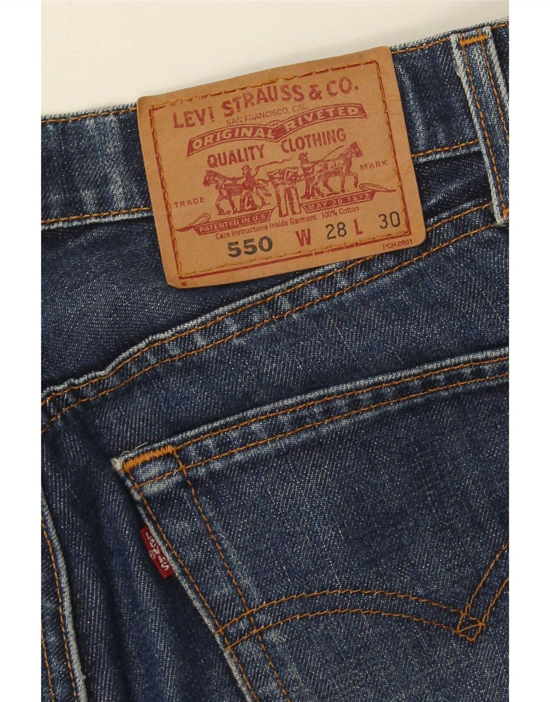 Мужские джинсы Levi's 550 Bootcut W28 L30 синие