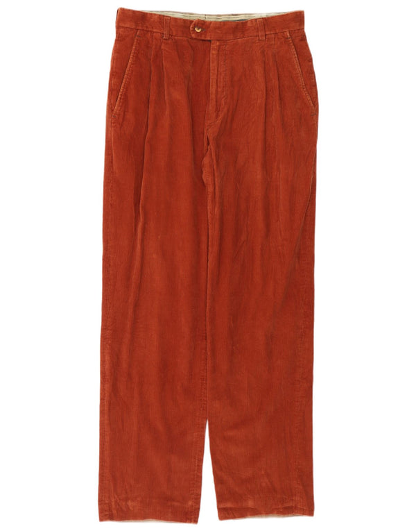 Мужские вельветовые брюки Bailo W34 L32 оранжевого цвета, хлопок