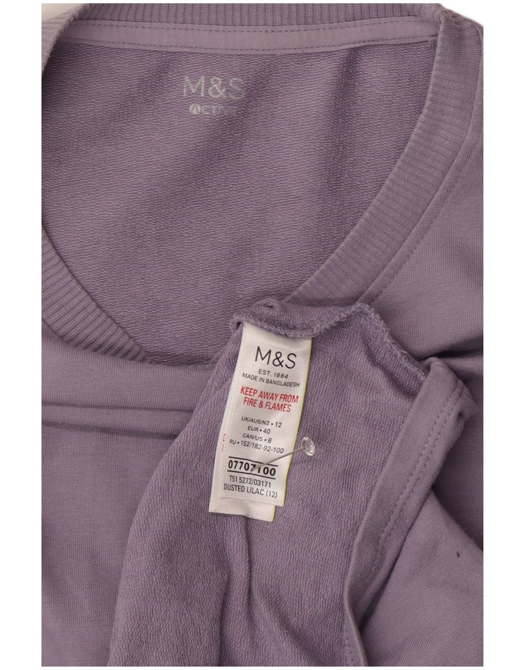 Женский свитер Marks & Spencer, британский цвет 12, средний фиолетовый, хлопковый
