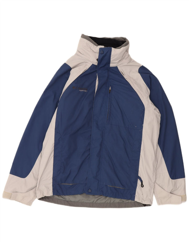 Мужская ветровка Columbia Interchange UK 38, средний синий цвет с цветными блоками