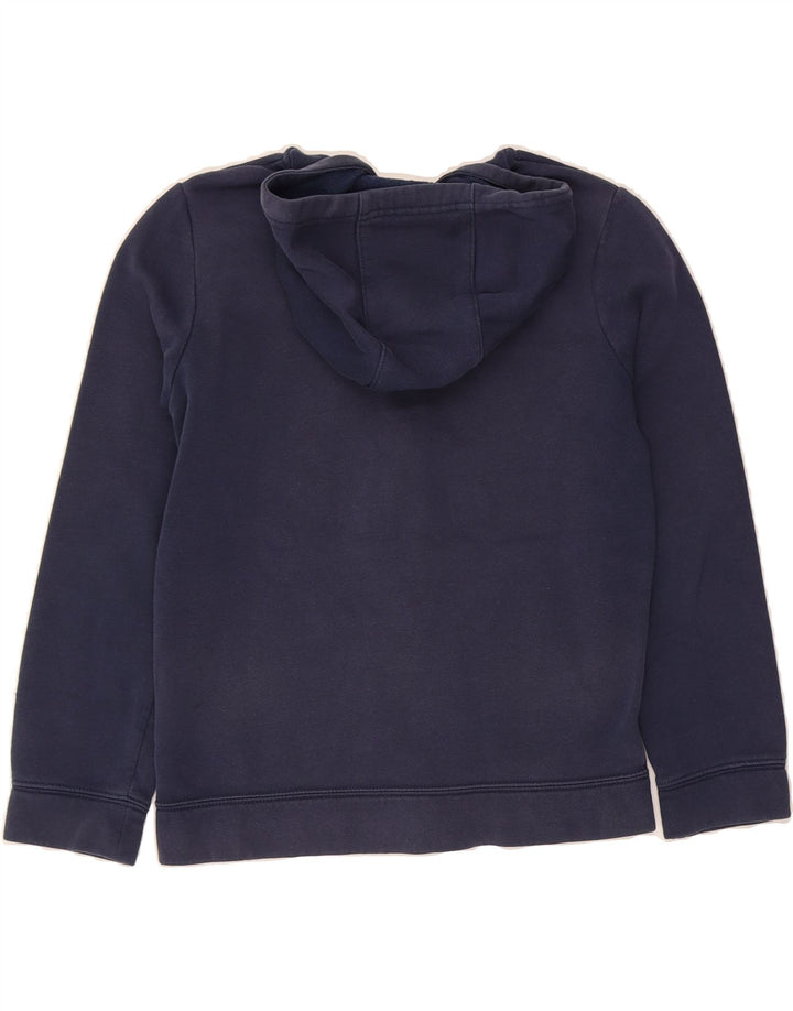 NIKE Boys Zip Hoodie Sweater 10-11 Years Medium Navy Blue Vintage Nike and Second-Hand Nike from Messina Hembry 