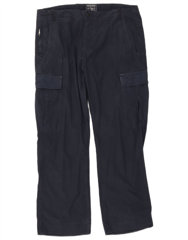 Мужские прямые брюки-карго Woolrich W34 L27 темно-синие