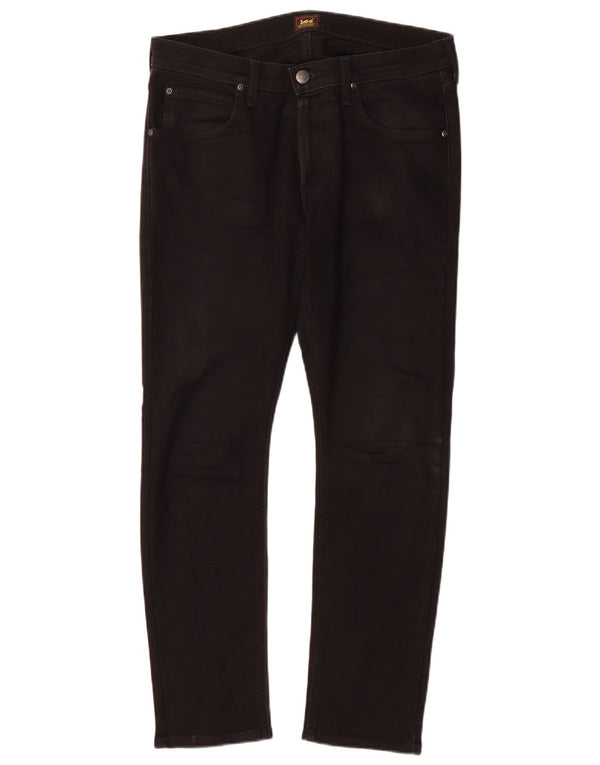 Мужские зауженные джинсы Lee Luke W32 L30, черный хлопок