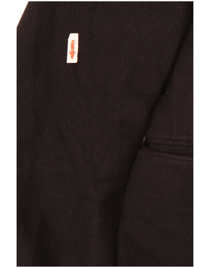 Мужское вельветовое пальто Fay UK 40, большое черное