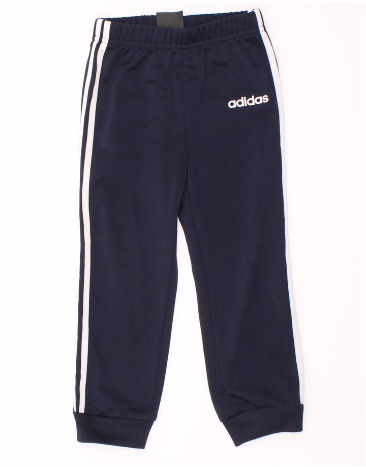 Спортивный костюм Adidas для мальчиков, брюки для бега, 2–3 года, темно-синий, полиэстер