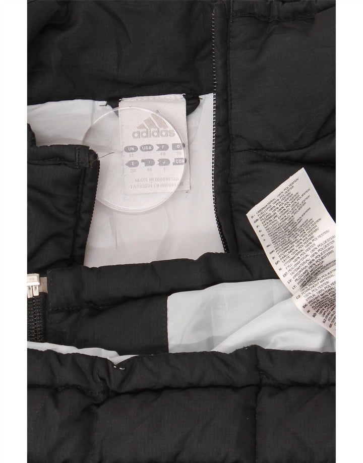 Женский мягкий жилет Adidas UK 12, средний черный полиэстер