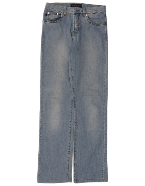 Женские прямые джинсы Trussardi W29 L31 синие, хлопок