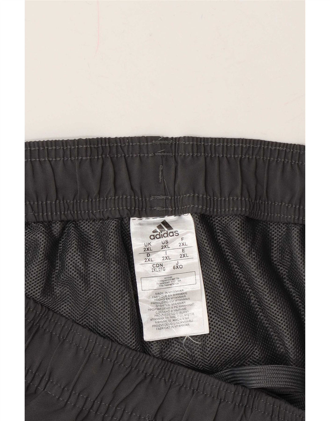 Мужские спортивные шорты Adidas 2XL серые из полиэстера