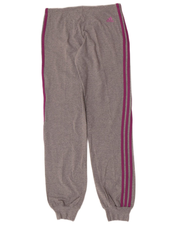 Женские спортивные брюки Adidas Joggers UK 12, хлопок среднего серого цвета