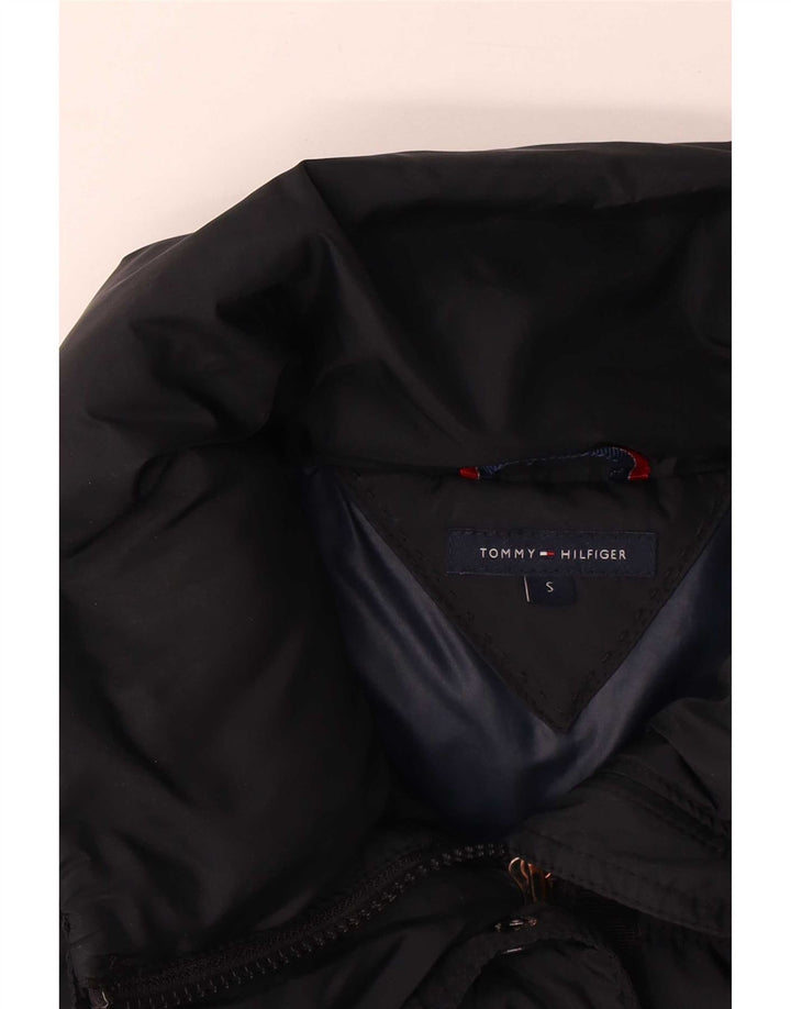 Женская стеганая куртка оверсайз Tommy Hilfiger UK 10, маленькая, темно-синяя