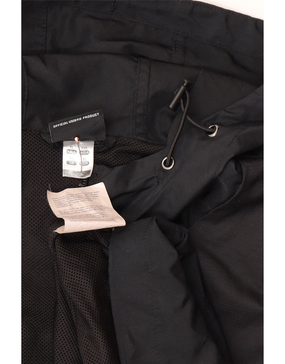 UMBRO Мужской спортивный костюм с капюшоном, верхняя куртка XL, черный полиэстер