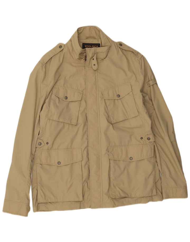 Мужская куртка Woolrich в стиле милитари UK 44 2XL Бежевый нейлон