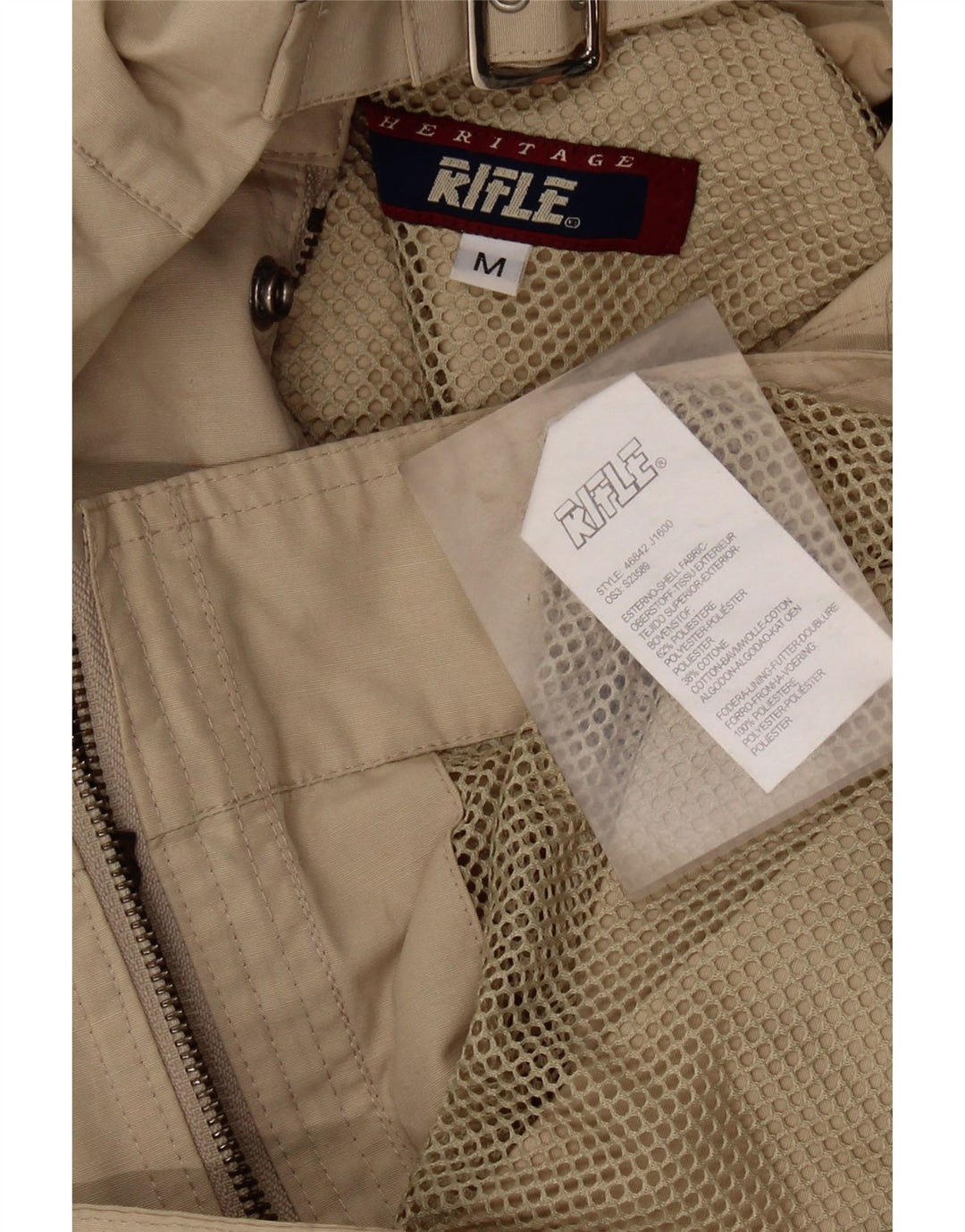 Мужская куртка Rifle Heritage Utility Jacket UK 38, средний бежевый полиэстер